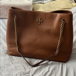 Tory Burch Tan Leather Shoulder Bag